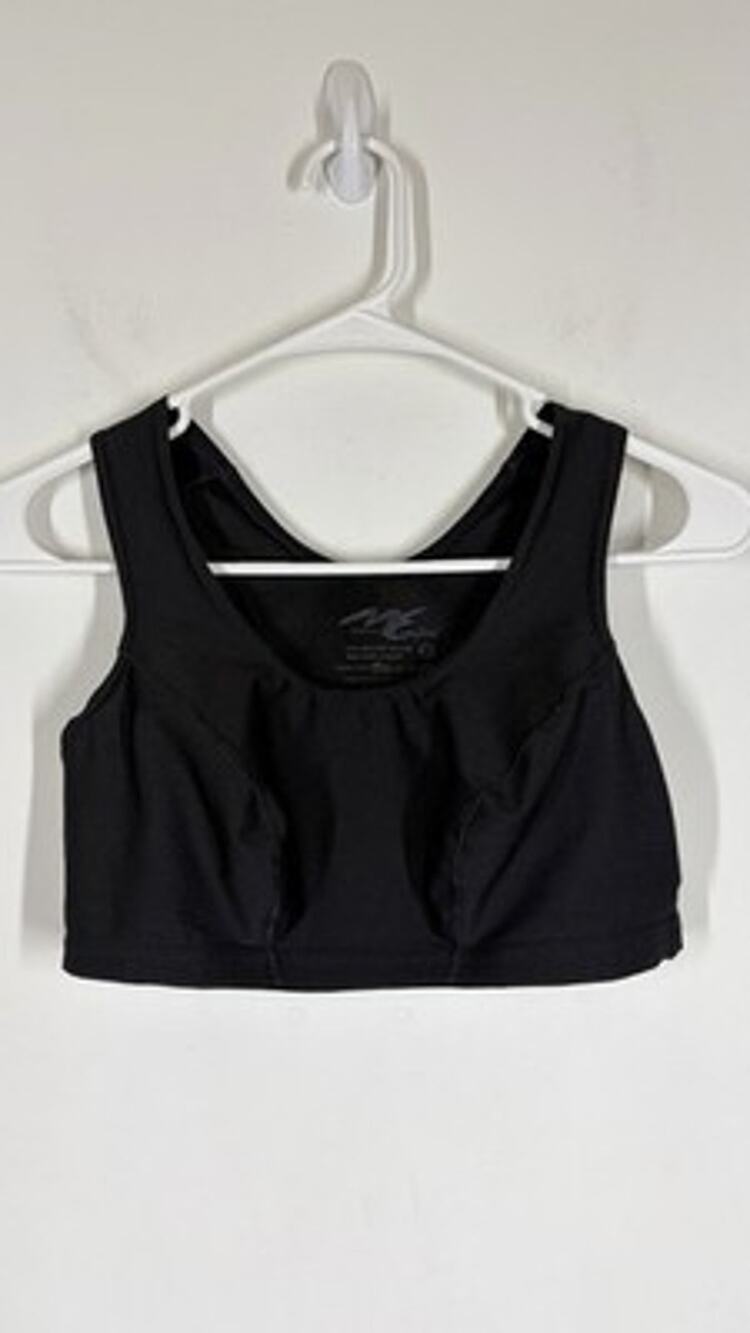 Marena Recovery Everyday Sports Bra Womens Black Pullover Size 36 A/B